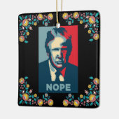Trump Nope Keramik Ornament (Links)