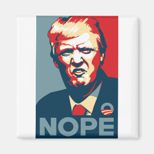 Trump-Nope-Kunst Magnet