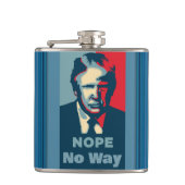Trump Nope No Way Flask Flachmann (Vorderseite)