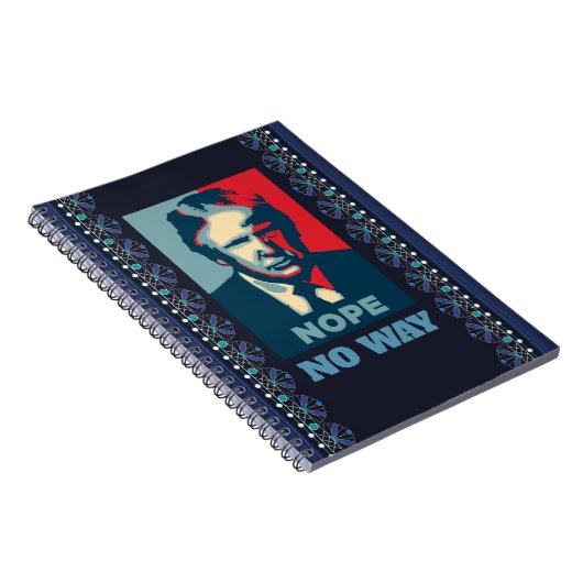 Trump Nope No Way Notebook Notizblock (Rechte Seite)