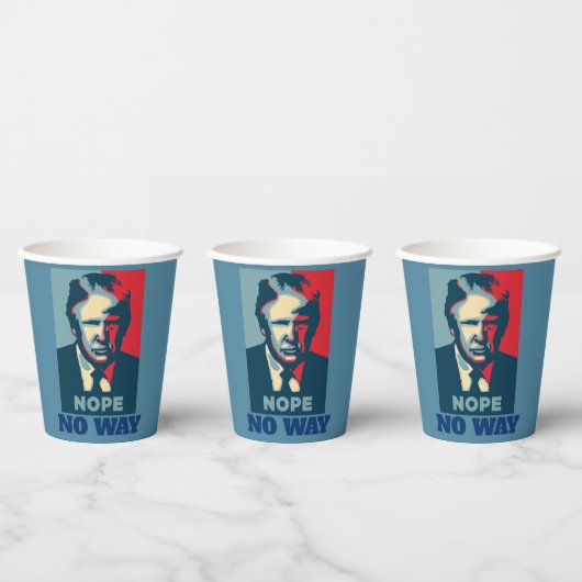 Trump Nope No Way Paper Cup Pappbecher (Multi)