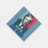 Trump Nope No Way Paper Napkin Serviette (Ecke)
