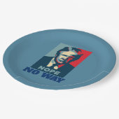 Trump Nope No Way Paper Plate Pappteller (Schrägansicht)