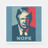Trump Nope Paper Napkin Serviette (Vorderseite)