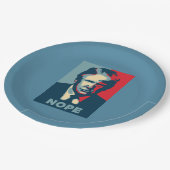 Trump Nope Paper Plate Pappteller (Schrägansicht)