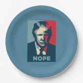 Trump Nope Paper Plate Pappteller (Vorderseite)