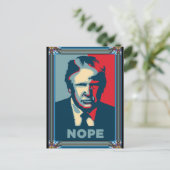 Trump Nope Postcard Postkarte (Stehend Vorderseite)
