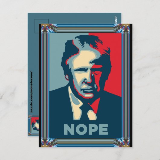Trump Nope Postcard Postkarte (Vorne/Hinten)