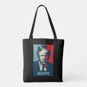 Trump Nope Tote Bag Tasche (Rückseite)