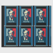 Trump Nope Wrapping Paper Geschenkpapier (Flach)