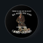 Trump NoVote Iran War Concentration Camp Button<br><div class="desc">Primalaska.</div>