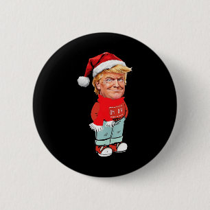Trump nur ein kalter Typ Funny Christmas Design Button