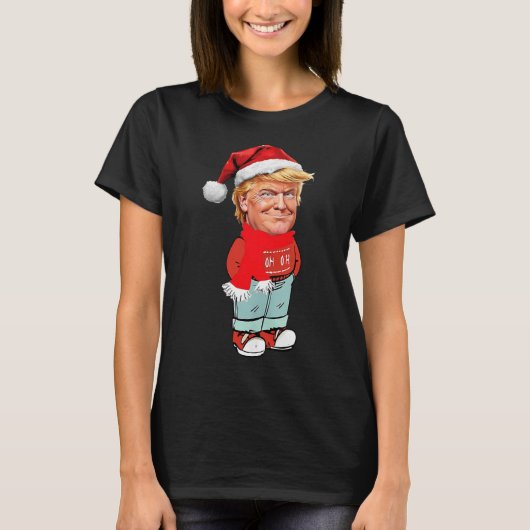 Trump nur ein kalter Typ Funny Christmas Design T-Shirt (Vorderseite)