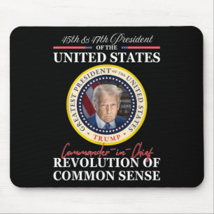 Trump-Oberbefehlshaber 45 47 Revolution von Mousepad