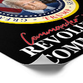 Trump-Oberbefehlshaber 45 47 Revolution von Poster (Ecke)