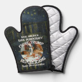 Trump Ofenhandschuh (Vorderseite/Rückseite)