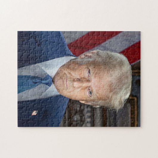 Trump Offiziell Präsident Portrait Foto 2025 Puzzle (Horizontal)