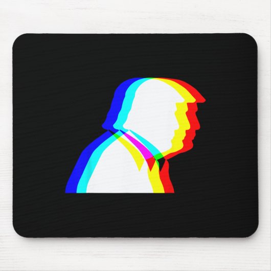 Trump optische Täuschung Edm Mousepad (Vorne)