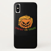 Trump or Leckerei Funny Pumpkin Halloween Case-Mate iPhone Hülle (Rückseite)