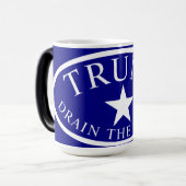 Trump Oval LKW Drain the Swamp Verwandlungstasse (Vorderseite Links)