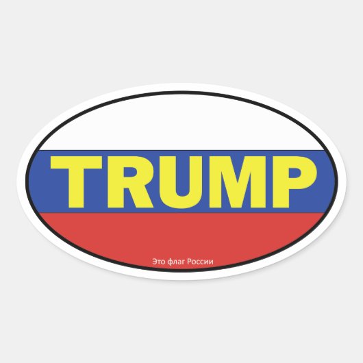 Trump Oval Sticker (Vorderseite)