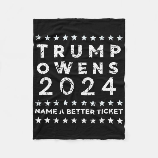 Trump Owens Name A Better Ticket For President Fleecedecke (Vorderseite)