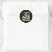 Trump Paddys Back 45 47 St Patricks Da Runder Aufkleber (Tasche)
