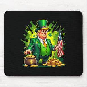 Trump Paddys Back 45 47 St Patricks Day Usa Mousepad