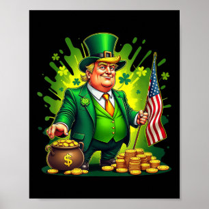 Trump Paddys Back 45 47 St Patricks Day Usa Poster