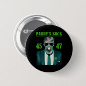Trump Paddys Back Design - Trump St Button (Vorne & Hinten)