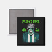 Trump Paddys Back Design - Trump St Magnet (Vorderseite/Rückseite)