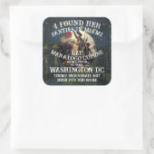 Trump Panties Miami Catholic Church White Quadratischer Aufkleber (Tasche)