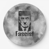 Trump-Papiertüte Pappteller (Vorderseite)