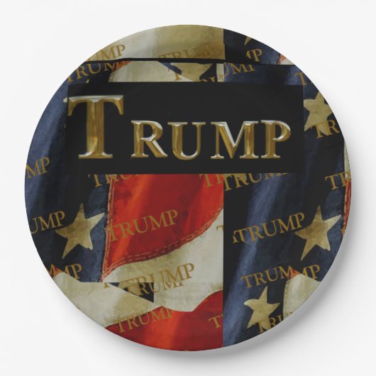 TRUMP PAPPTELLER (Vorderseite)
