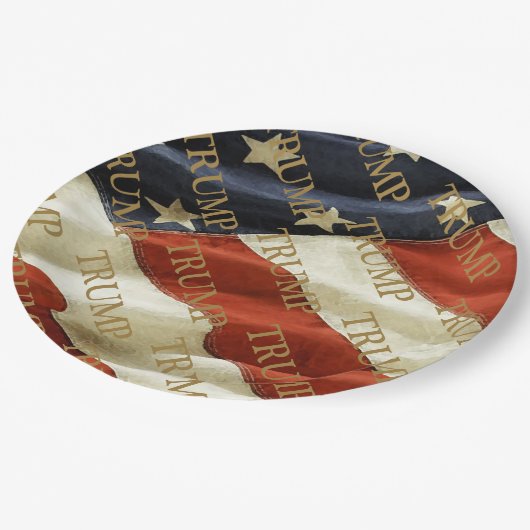 TRUMP PAPPTELLER (Schrägansicht)