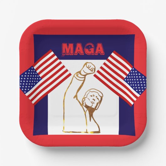 TRUMP PAPPTELLER (Vorderseite)