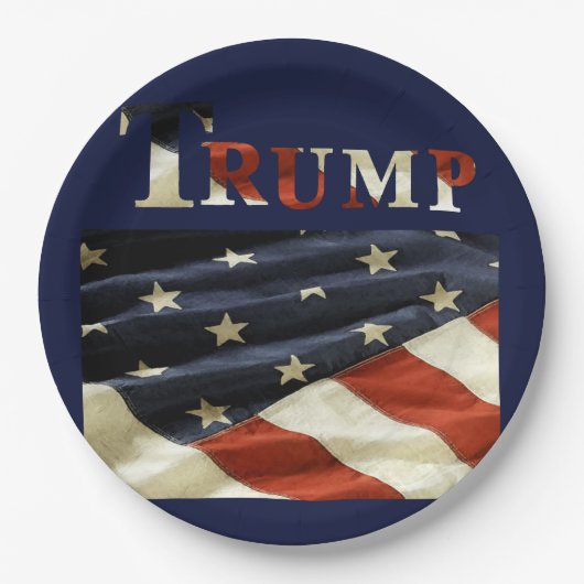 TRUMP PAPPTELLER (Vorderseite)