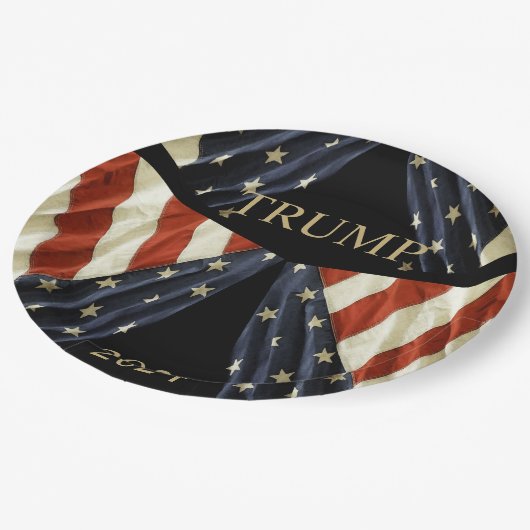 TRUMP PAPPTELLER (Schrägansicht)