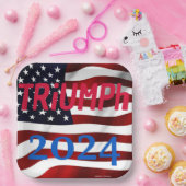 TRUMP-Party-Teller - "TRiUMPh 2024" Pappteller (Party)