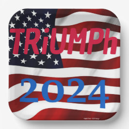 TRUMP-Party-Teller - "TRiUMPh 2024" Pappteller