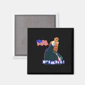 Trump Patriot Kampf Magnet (Vorderseite/Rückseite)