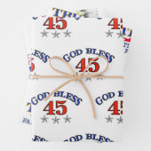 Trump Patriotic Designs Geschenkpapier Set (Beispiel)