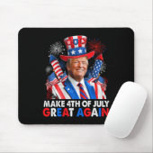 Trump Patriotic Feuerwerk macht 4. Juli Große AG Mousepad (Mit Mouse)
