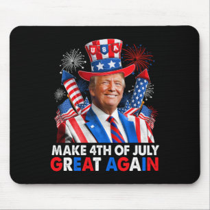 Trump Patriotic Feuerwerk macht 4. Juli Große AG Mousepad