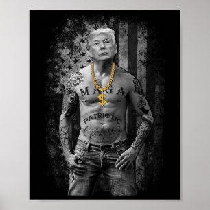 Trump Patriotic Gangster - Antiliberaler Republika Poster
