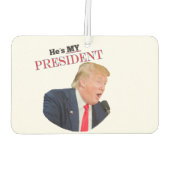 Trump Patriotic 🚗 USA Er ist mein Präsident Autolufterfrischer (Rückseite)