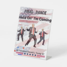 Trump Pedestal Sign Sockelschild