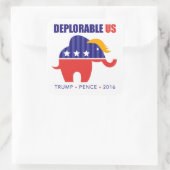 Trump Pence 2016 Elephant Toupee Sticker (Tasche)