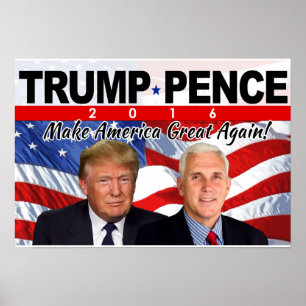 Trump Pence 2016 Foto Poster
