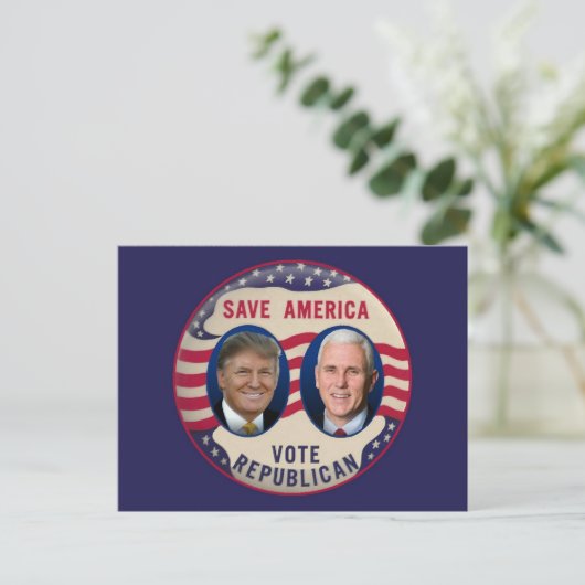 TRUMP PENCE 2016 POSTKARTE (Stehend Vorderseite)